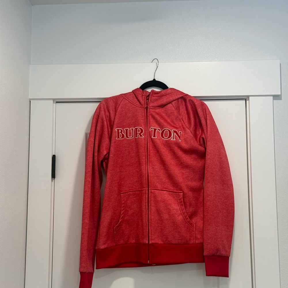 Burton Red Zip-Up Hoodie